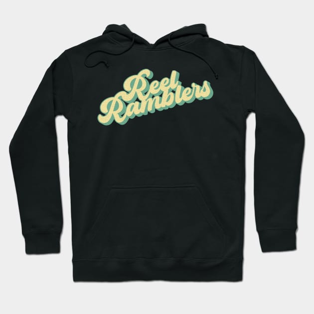 Reel Ramblers Green & Yellow Distressed Logo Hoodie by Reel Ramblers